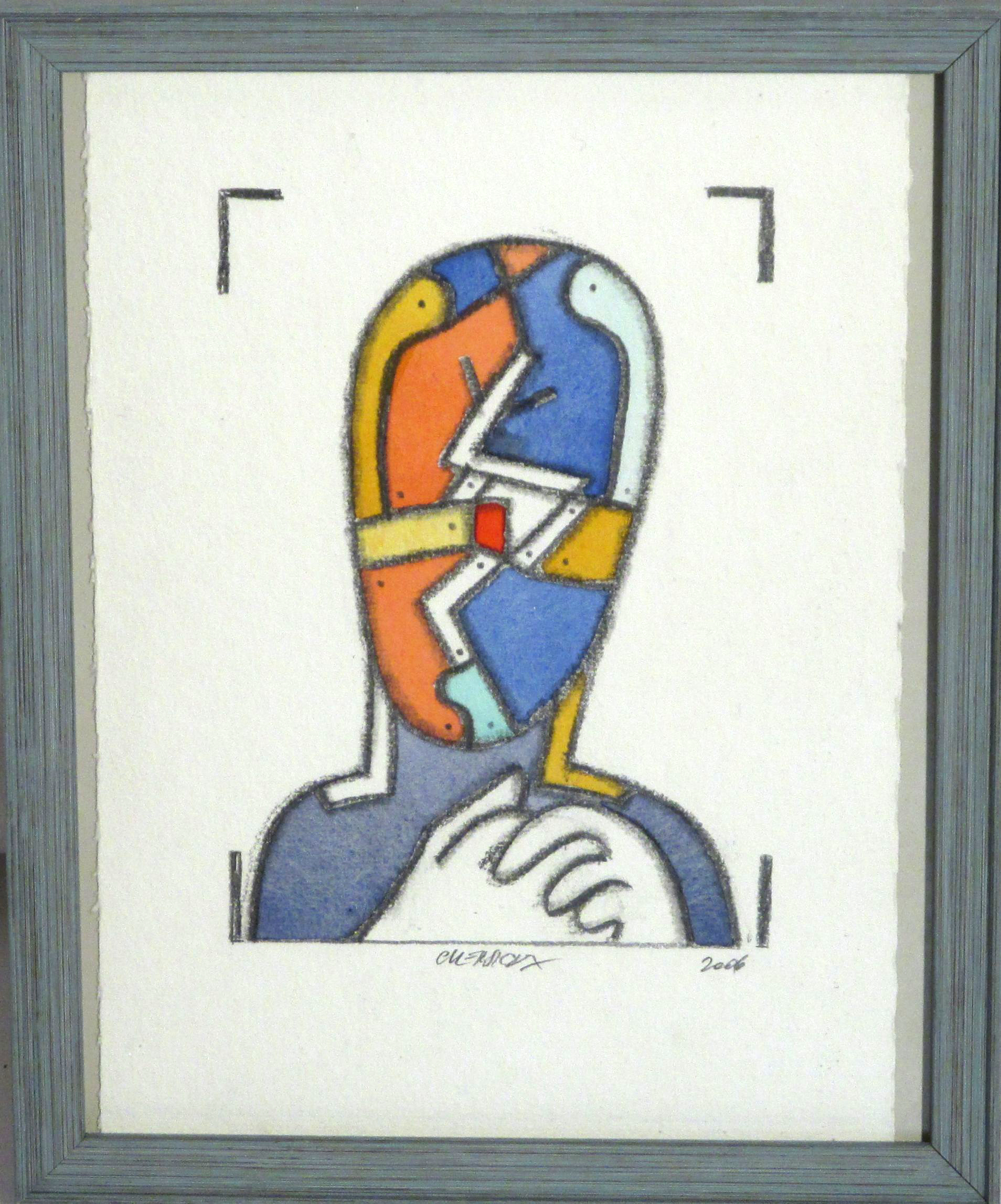 Bruno Chersicla "testa colorata", 2006