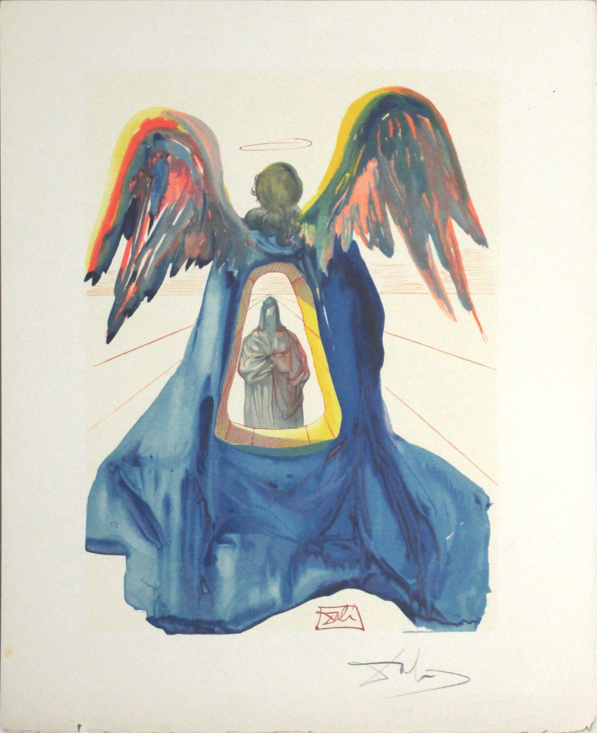 Salvador Dali' "La misericordia, Angelo e la porta per il paradiso"