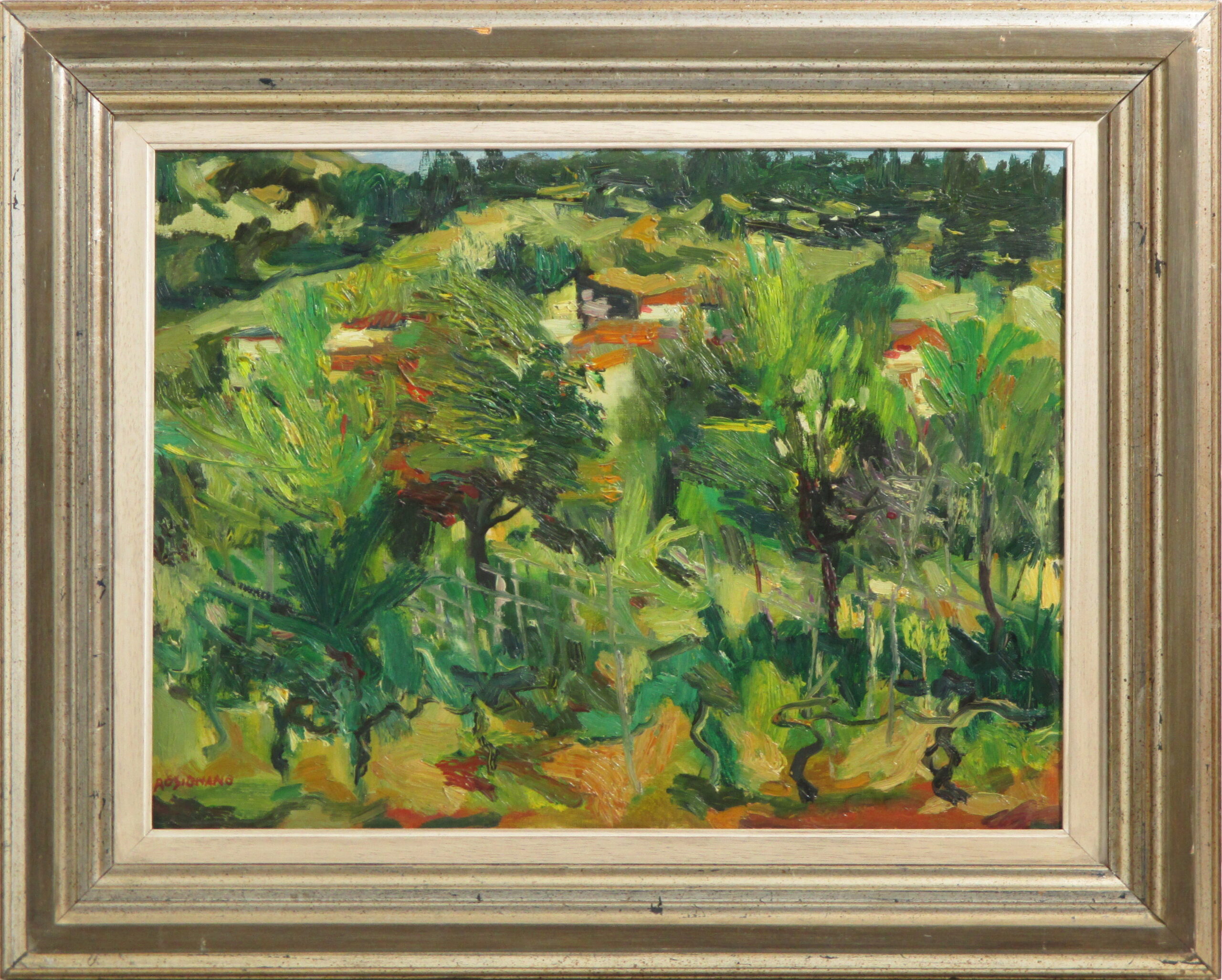 Livio Rosignano "Paesaggio verde"